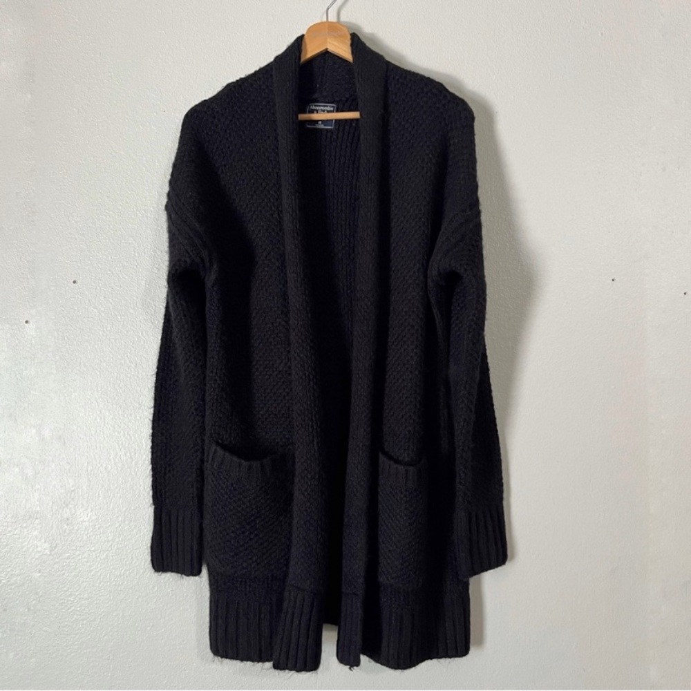Abercrombie & Fitch Women’s Open Front Cardigan In Black Size XSmall. - Picture 9 of 13